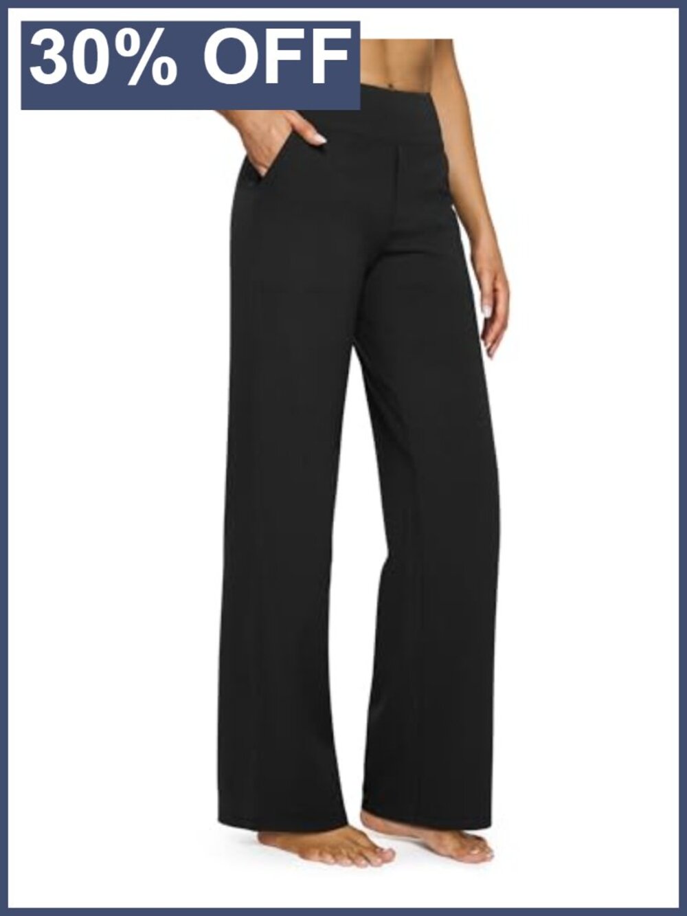 Women's Wide Leg Yoga Pants with Pockets High Waisted Loose Fit